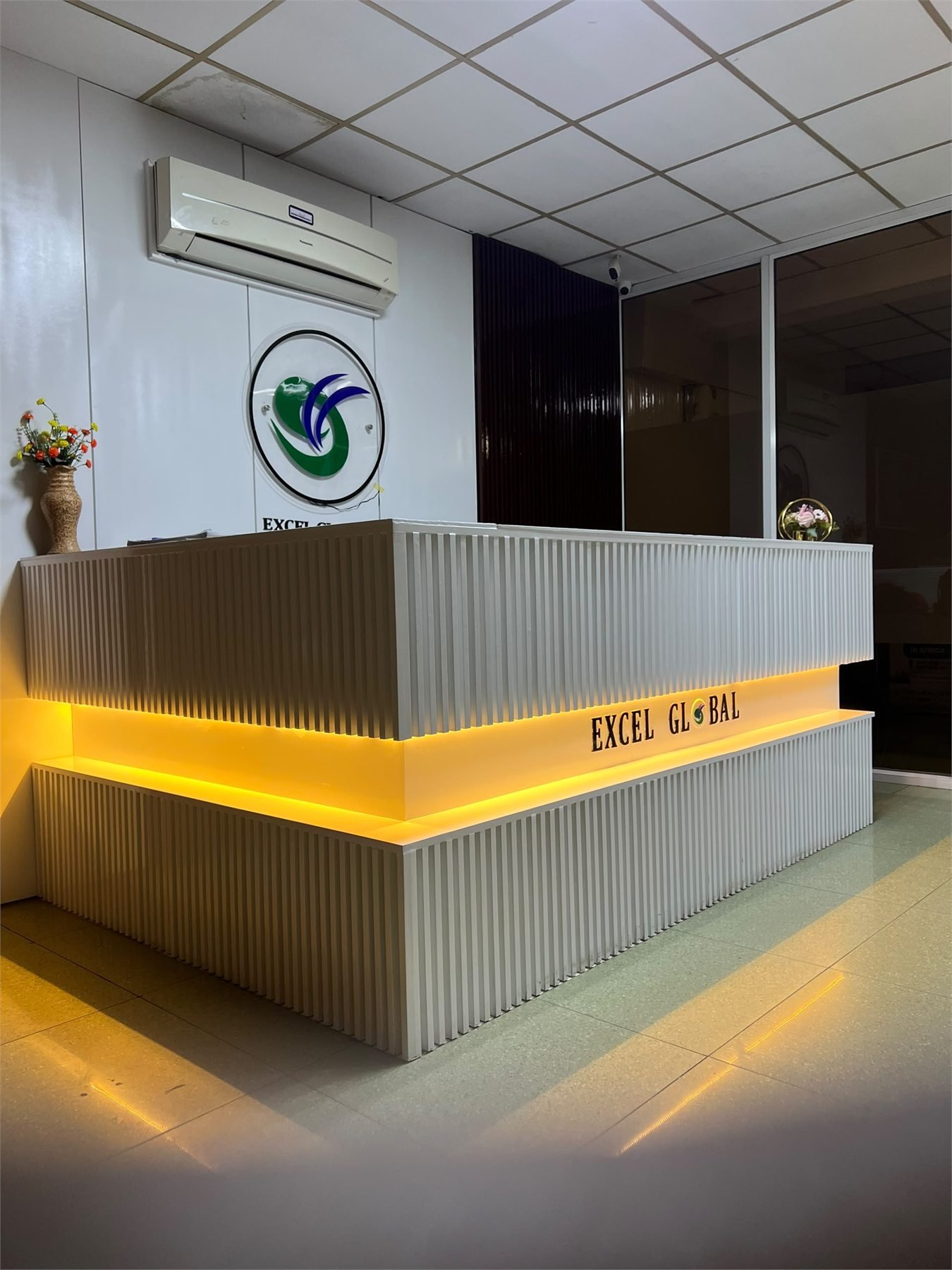 Excel Global Serviced Office reception desk in Maitama, Abuja